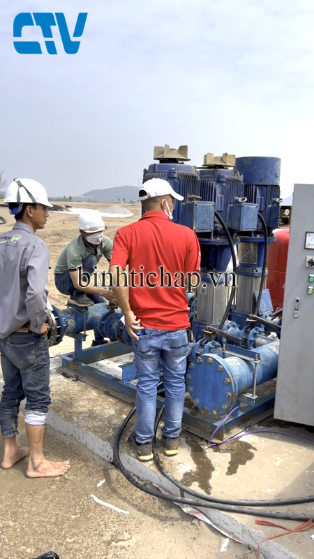 Sửa máy bơm nước trục đứng không lên nước