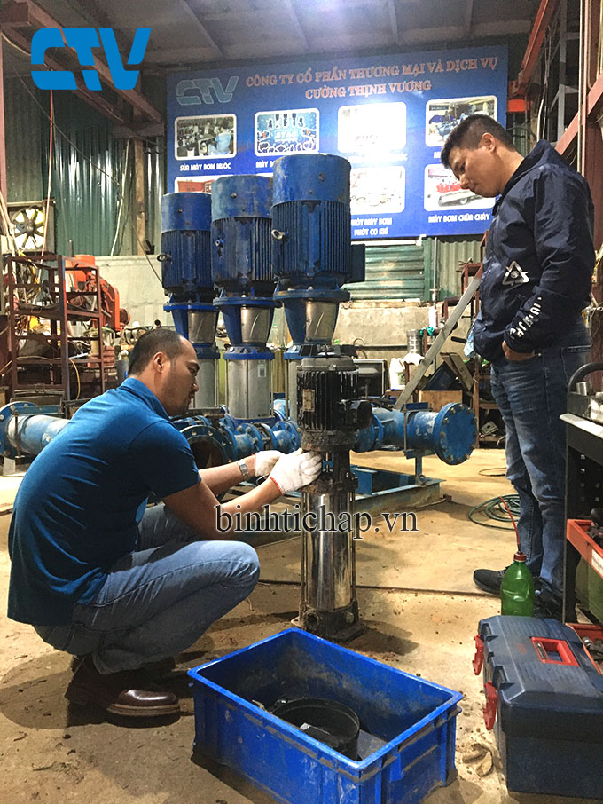 Sửa máy bơm trục đứng nhanh chóng, uy tín, giá tốt nhất tại miền Bắc
