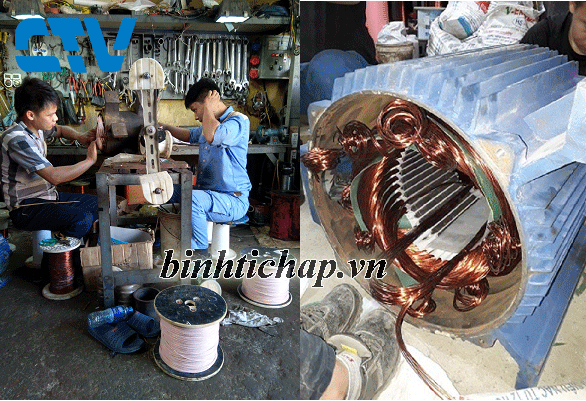 Quấn lại động cơ máy bơm khi gặp sự cố cháy máy bơm