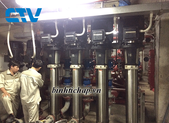 Lắp đặt hệ thống máy bơm cấp nước sạch cho các tòa nhà cao tầng tại Hà Nội