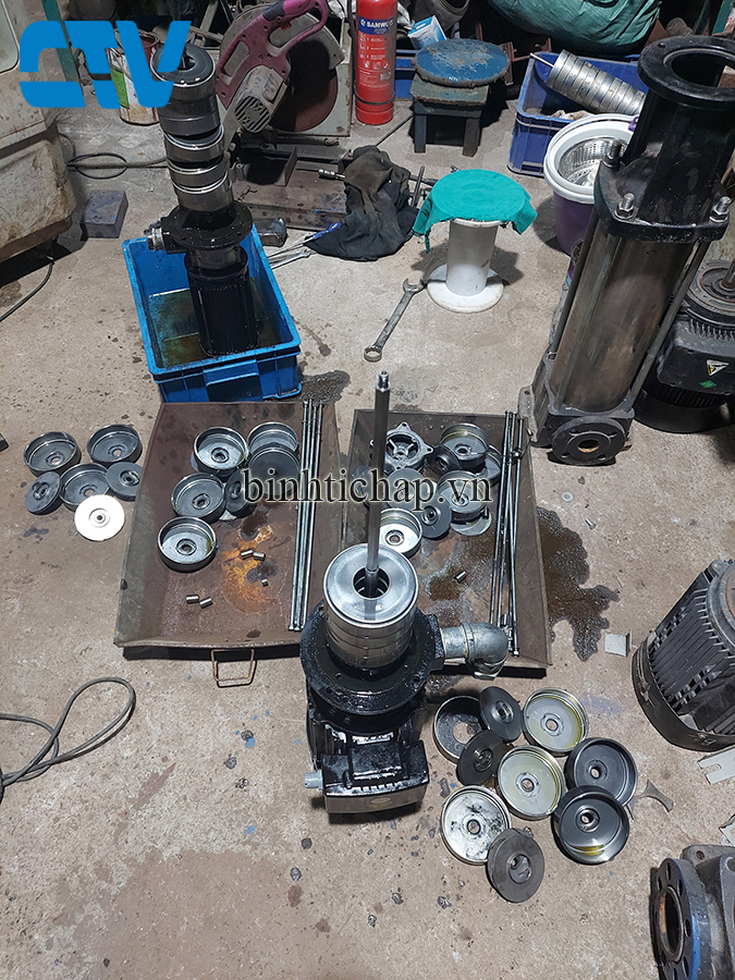 Sửa máy bơm trục đứng CNC nhanh chóng, chuyên nghiệp