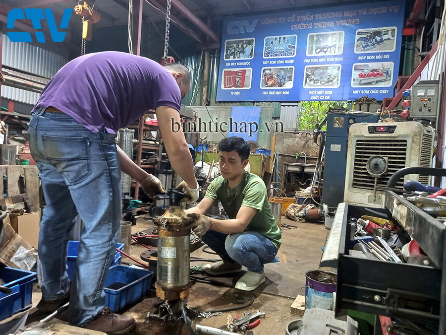 Sửa máy khuấy chìm bị hỏng cánh