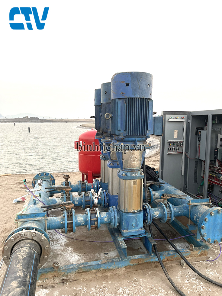 Sửa chữa máy bơm đa tầng cánh trục đứng trong hệ thống máy bơm tăng áp