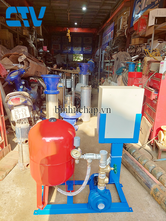 Tủ điện điều khiển và bảo vệ hệ 1 máy bơm tăng áp
