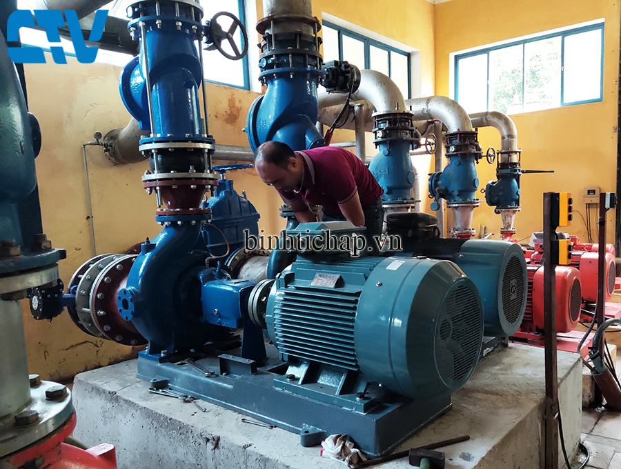 Thiết kế, lắp đặt cụm máy bơm tăng áp công nghiệp 55Kw