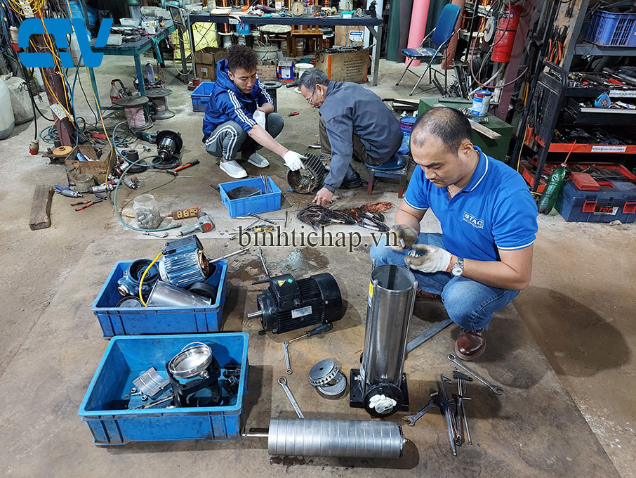 Sửa chữa máy bơm công nghiệp